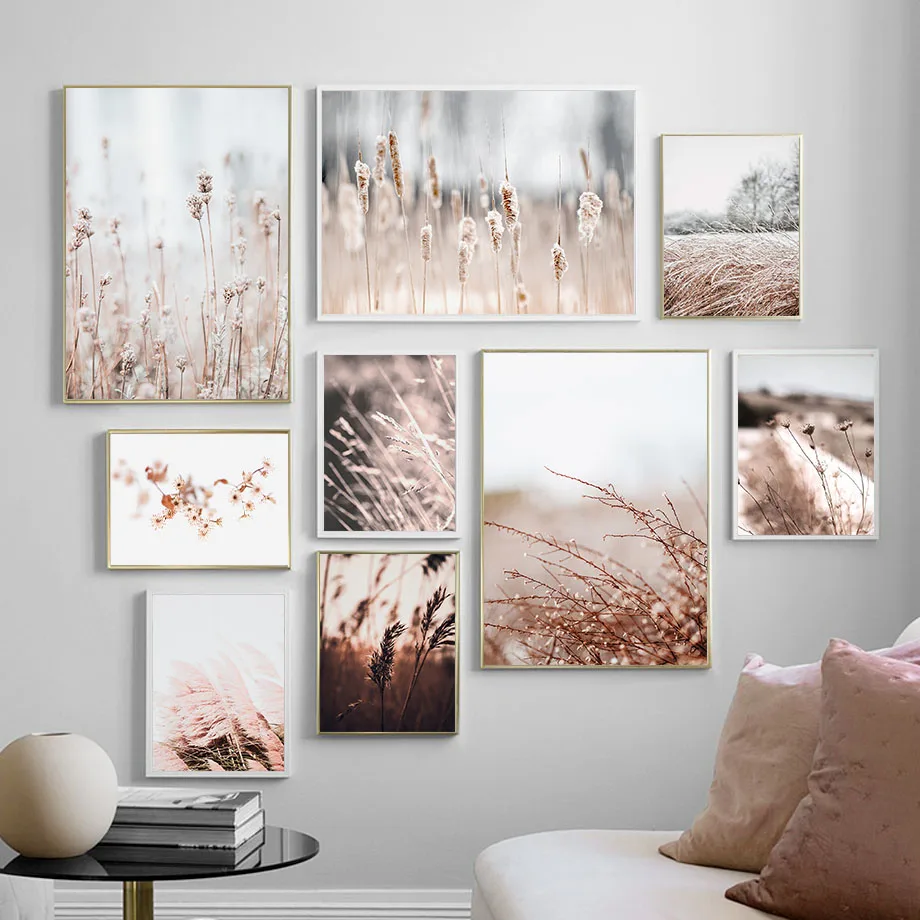 Flower Grass Canvas Art Painting Nature Plant Picture Wall Modern Fresh Home Decor Poster and Print for Living Room Design | Дом и сад