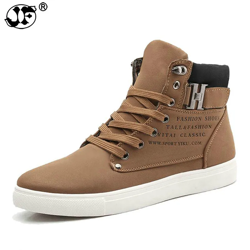 

2019 Hot Men Shoes Fashion Warm Fur Winter Men Boots Autumn Leather Footwear For Man New High Top Canvas Casual Shoes Men766