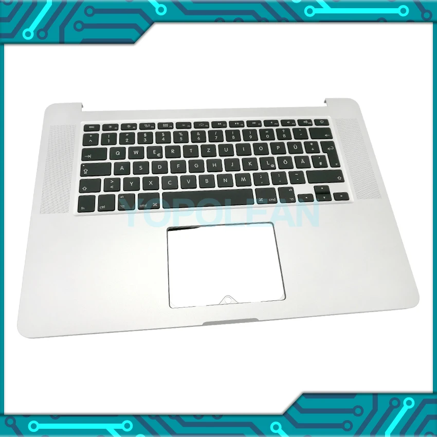 Оригинальная немецкая клавиатура верхний корпус Упор для рук MacBook Pro Retina 15 дюймов