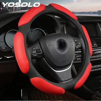 

YOSOLO Anti-Slip Universal 38CM Diameter 3D Design Breathable Car Steering Wheel Universal Car Steering Wheel Cover