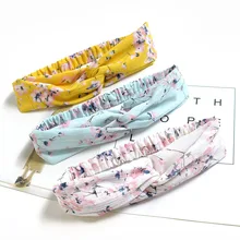 Западный стиль Бабочка Орхидея Руан галстук si кролик обруч для волос гибкая лента для волос хипстер Будда женские аксессуары для волос и головы