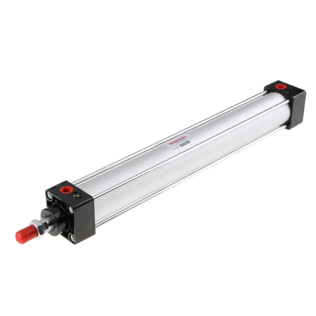 2Pcs SC40 Stroke Model 175/200/250/300 mm Pneumatic Air Pressure Cylinder 1 Piece Aluminum Alloy Bore Dia 40mm