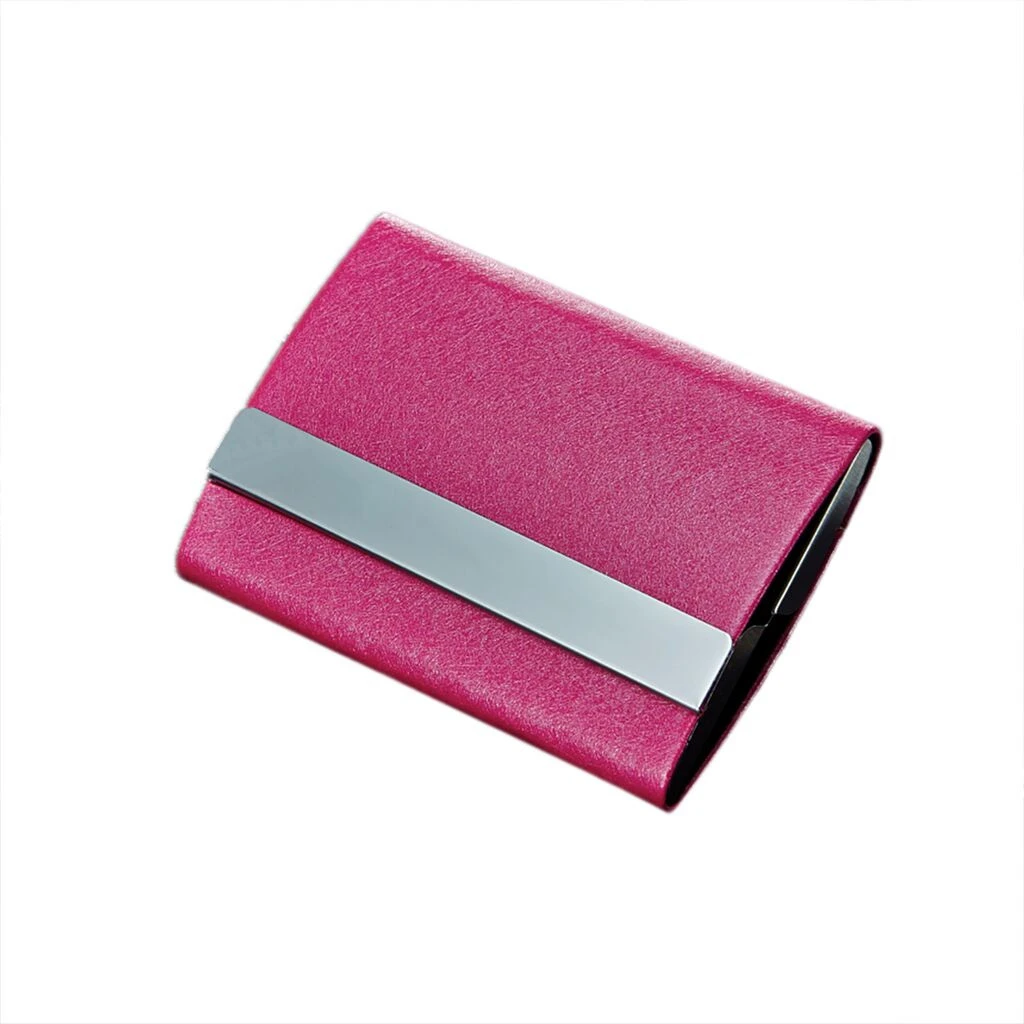 

Creative Business ID Credit Card Protector Metal Leather Card Holder Men's Card Credit Multi Card Case Women Porta Cart 823