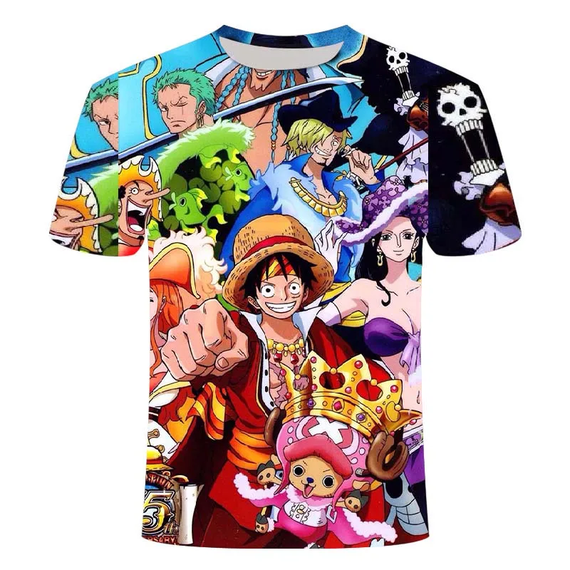 Футболка Луффи с аниме One Piece для мужчин и женщин новинка 2020 модная 3D футболка в