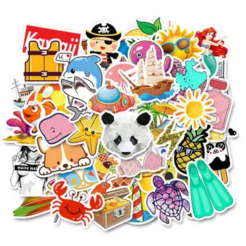 

100 Pcs Cartoon Stickers Creative Graffiti Bike Skateboard Guitar Luggage Stationery Sticker Waterproof Removable Sticker