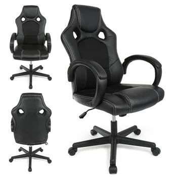 

1Pc Comfortable Adjustable Lift Office Boss Chair Ergonomic Computer Home Chair Household Leather Reclining Executive Chairs HWC