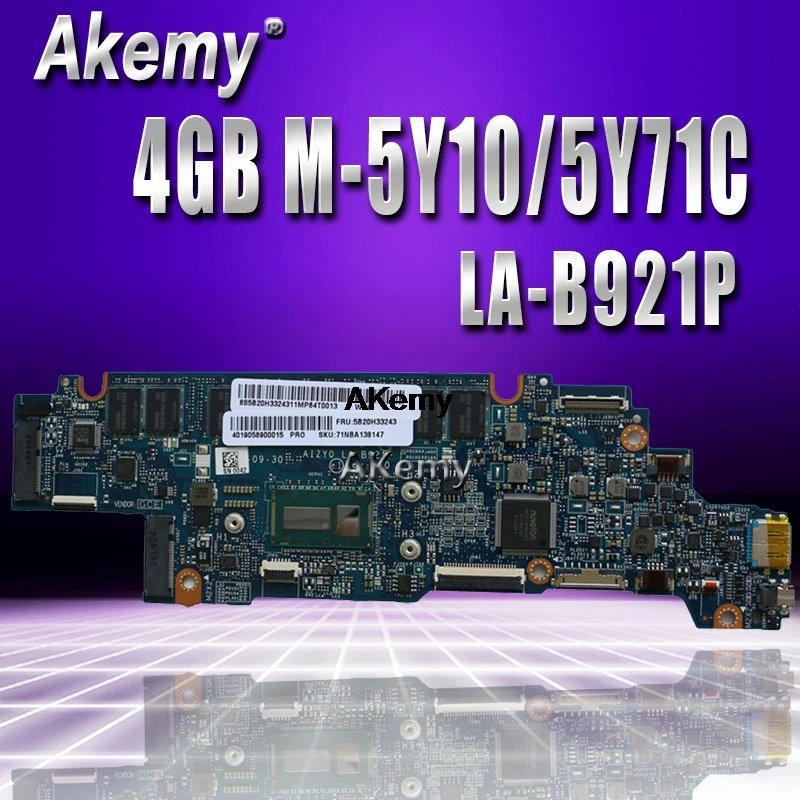 LA-B921P mothebroard para lenovo Yoga 3-1170 Yoga 3 AIZY0 LA-B921P 4 Гб M-5Y10C 11 материнская плата для ноутбука процессор testado