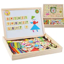 Детский город игрушка детская деревянная система головоломка двусторонняя магнитная доска для рисования Joypin обучающая игрушка Оптовая