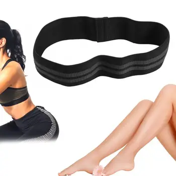 

Back Support Hip Resistance Fitness Stretch Belt Squat Belt Body Shaping Building Elastic Band Belt (Black) Orthopedic Brace