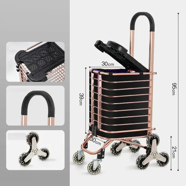 Memo Sluimeren lava Vier Wielen Vouwen Mobiliteit Trolley, Ouderen Boodschappen Kar, Senioren  Roller Wandelaar Kan Belasting 220LBS - AliExpress Moeder & Kinderen