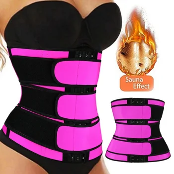 

6XL Neoprene Sauna Shapers Waist Trainer Corset Sweat Slimming Belt Women Weight Loss Compression Trimmer Workout Fitness