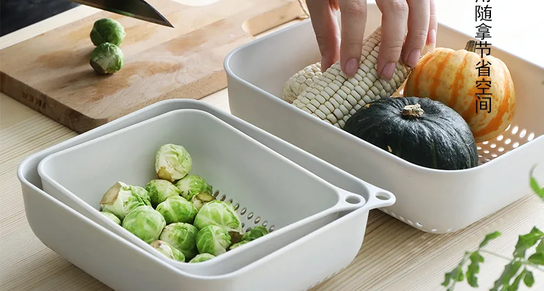 Amazon получить корзина висячая пластиковая двойная кухня для мытья попуральности фруктовой корзины получить корзину
