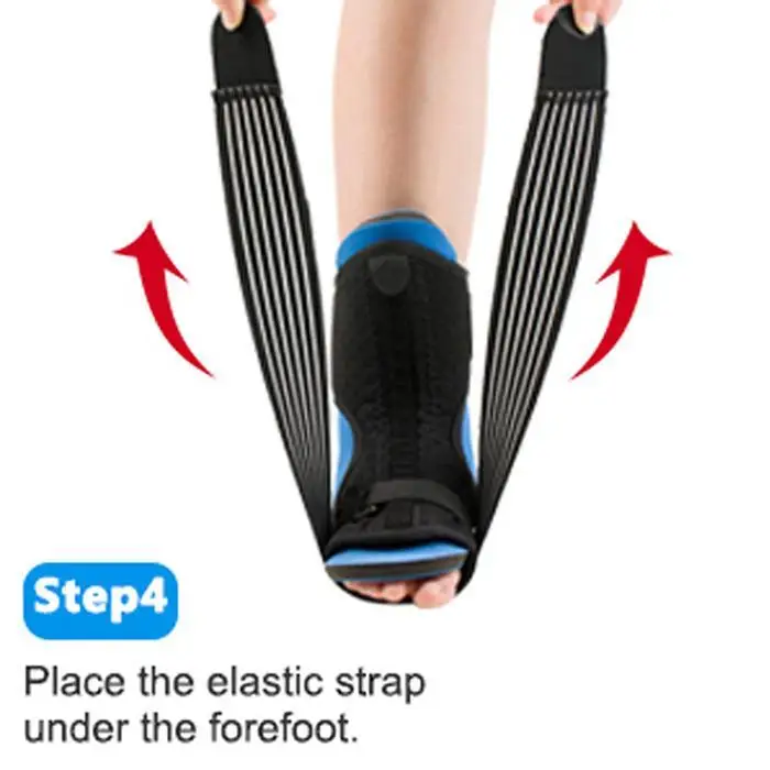 4pcs Foot Orthotic Supports Kits Adjustable 8-15 inch/20.3-38.1cm Elastic Strap Anti-spraining Braces