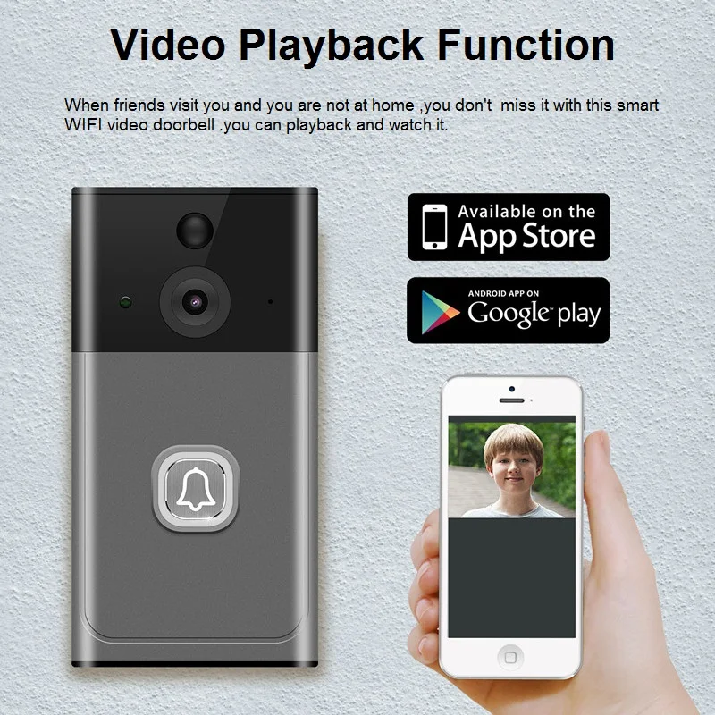 Wifi Smart IP 1080P видео домофон беспроводной дверной звонок с камерой для квартиры дверной звонок кольцо ИК сигнализация камера безопасности