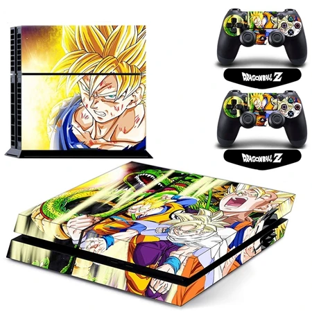 GYTM0130 Dragon Ball супер игровой чехол для наклейка для PS4 наклейка для sony playstation 4 консоль и 2 контроллера защитный винил наклейки - Цвет: GYTM0130