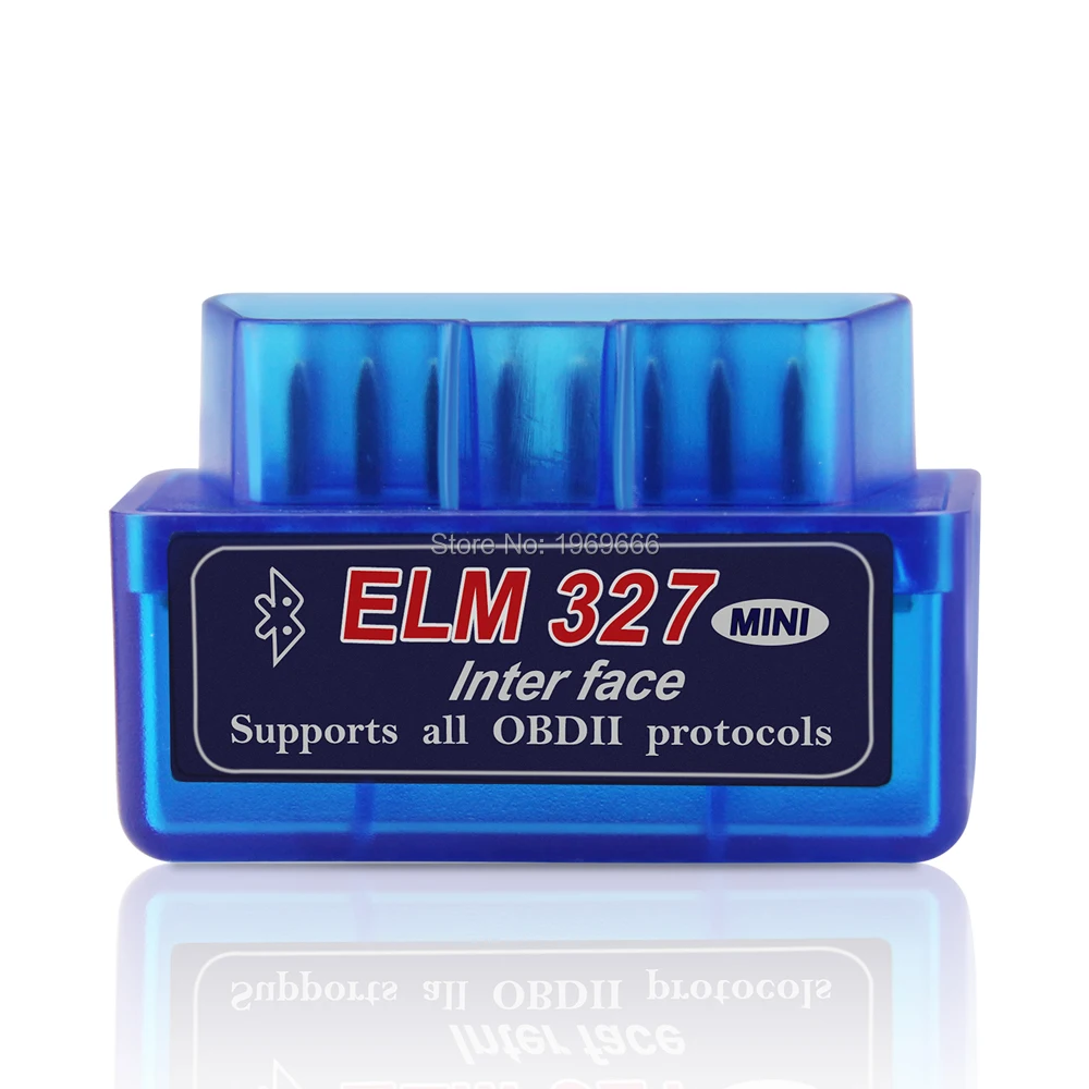 ELM327 Bluetooth V1.5 OBD2 считыватель кодов синий цвет сканирующий инструмент супер ELM 327 кодерейдер двигателя OBD-II OBDAuto диагностический сканер