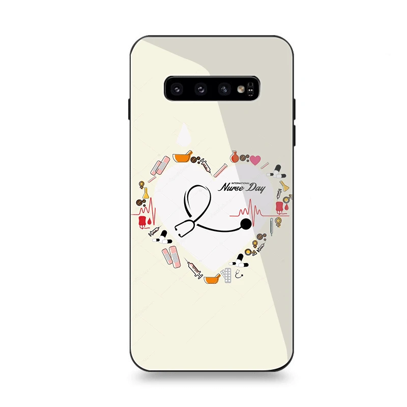 G9 Чехол для телефона Стекло для samsung A70 A10 A30 A40 A50 A60 A20 S7 край S8 S9 S10 плюс крышка медсестры "медицина" сердце - Цвет: G9
