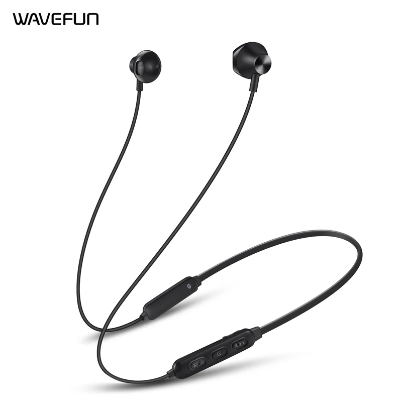 Беспроводные наушники Wavefun Flex 2 с шейным ремешком Bluetooth V5.0 IPX5 водонепроницаемые