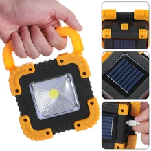 Яркий портативный Точечный светильник, рабочий светильник, USB Перезаряжаемый светильник-вспышка, светильник на солнечной энергии, встроенный аккумулятор 1200 мАч для охоты и кемпинга