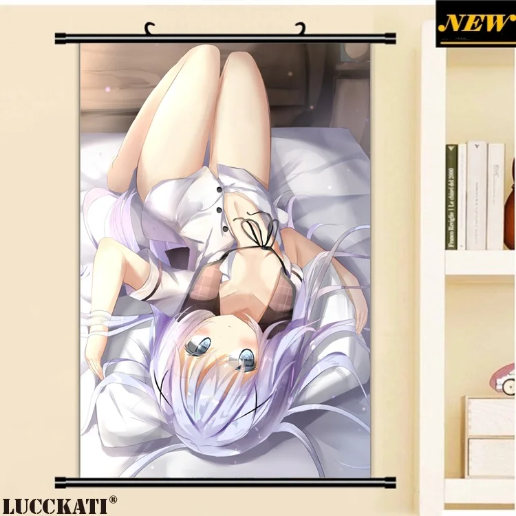 40X60 см, Gochiusa Gochuumon wa Usagi Desu ka Rabbit, сексуальная лоли, мультфильм, аниме картинка, настенная прокрутка, холст, живопись, плакат - Цвет: R