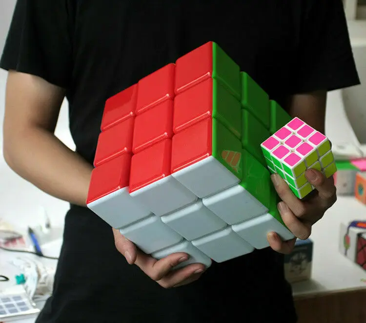 Heshu 3x3 18 см супер большой магический куб без наклеек скорость 3х3х3 большой куб Подарочные игрушки