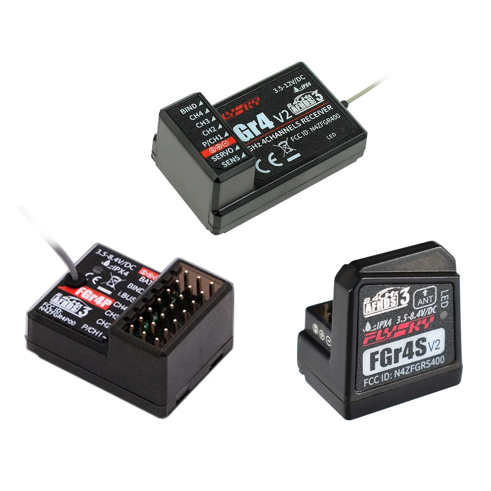 Flysky Ricevitore Fgr4S Fs-Fgr4S 4Ch 2.4G Ricevitore Può Essere Ppm/Ibus Uscita Per Flysky Fs-Fg4 Trasmettitore