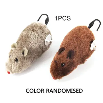 

Creative Funny Clockwork Spring Power Plush Mouse Toy Cat Dog Playing Toy Mechanical Motion Rat Pet Accessories