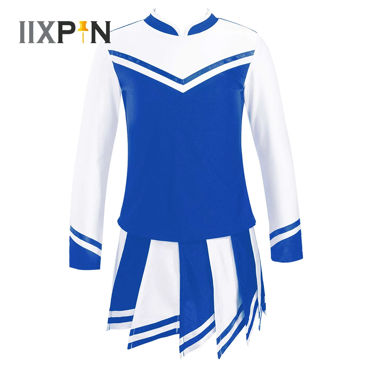 Kids Girls Cheerleader Costume Long 