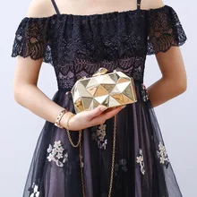 Водный куб Утюг мешок сумка, вечерняя, банкет для девочек PU кожаная сумка блестками ручная сумка