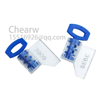 

100pieces meter seals plastic seals /one hundred a bag company signs and number guard water electronic laser
