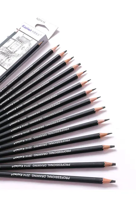 Sketch Pencils Hb 2b 4b 6b 8b 10b  Professional Drawing Pencil Set - 14pcs/ set - Aliexpress