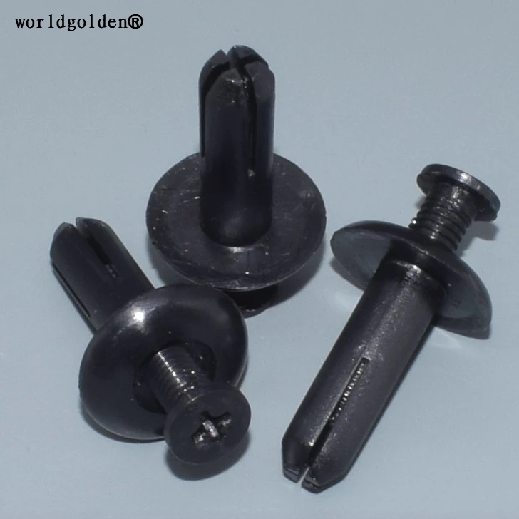 Worldgolden 100 Pezzi Di Fissaggio Automatici Paraurti Anteriore E Supporto Fermo Push-Type Per Mitsubishi Eclipse 1994-On Mr-138807