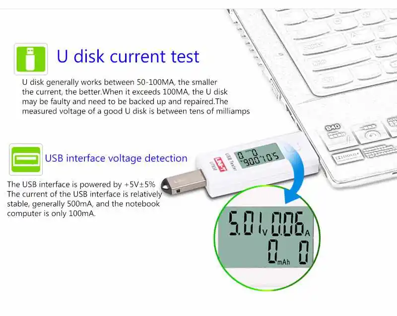 La test UT658 USB lcd дисплей батарея Емкость тестовая er U диск ноутбук зарядное устройство мобильного телефона Напряжение Ток Мощность тестовая Машина