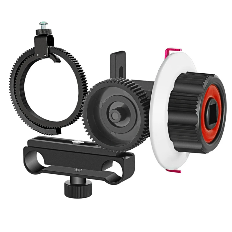 

Follow Focus with Gear Ring Belt for Canon and Other DSLR Camera Camcorder DV Video Fits 15mm Rod Film Making System