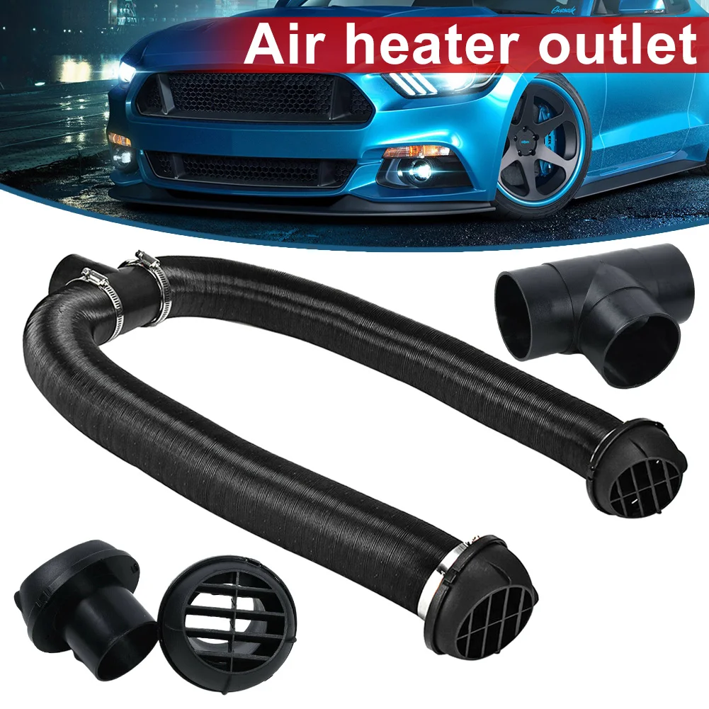 

Hot 60mm Heater Pipe Duct T Piece Warm Air Outlet Vent Hose Clips Replacement Accessories X66