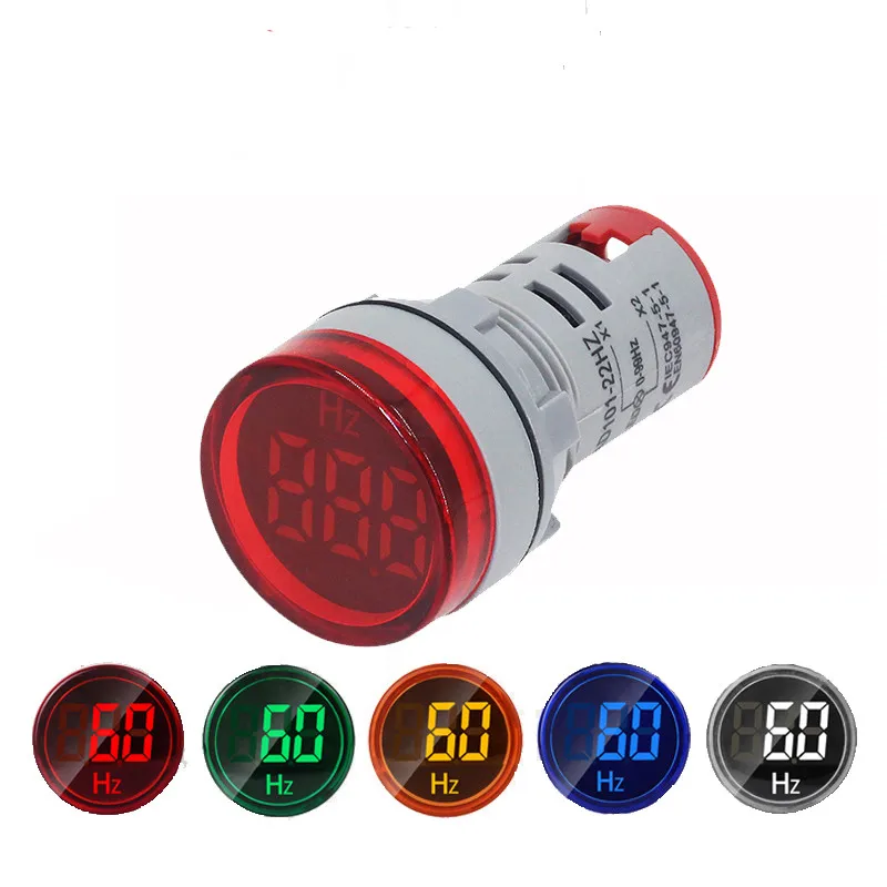 

Digital Display Electricity Hertz meter Frequency meter indicator light AC meter Red Combo Tester 0-99 Hz Green White Yellow