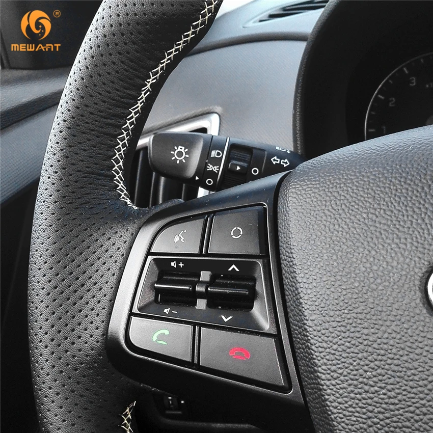 MEWANT черная натуральная кожа фотоаксессуары для Hyundai ix25 2014 2016 Creta 2017 запчасти