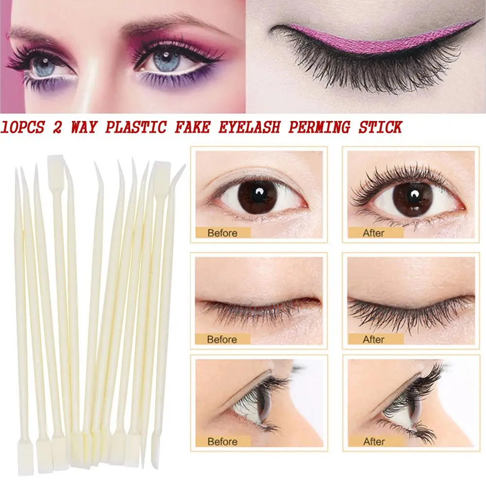 

Disposable With Hot Glue Spoon Eyelash Grafting Stick Eyelash Tweezers Fake Eyelash Beauty Tools Lash Applicator Perming Stick