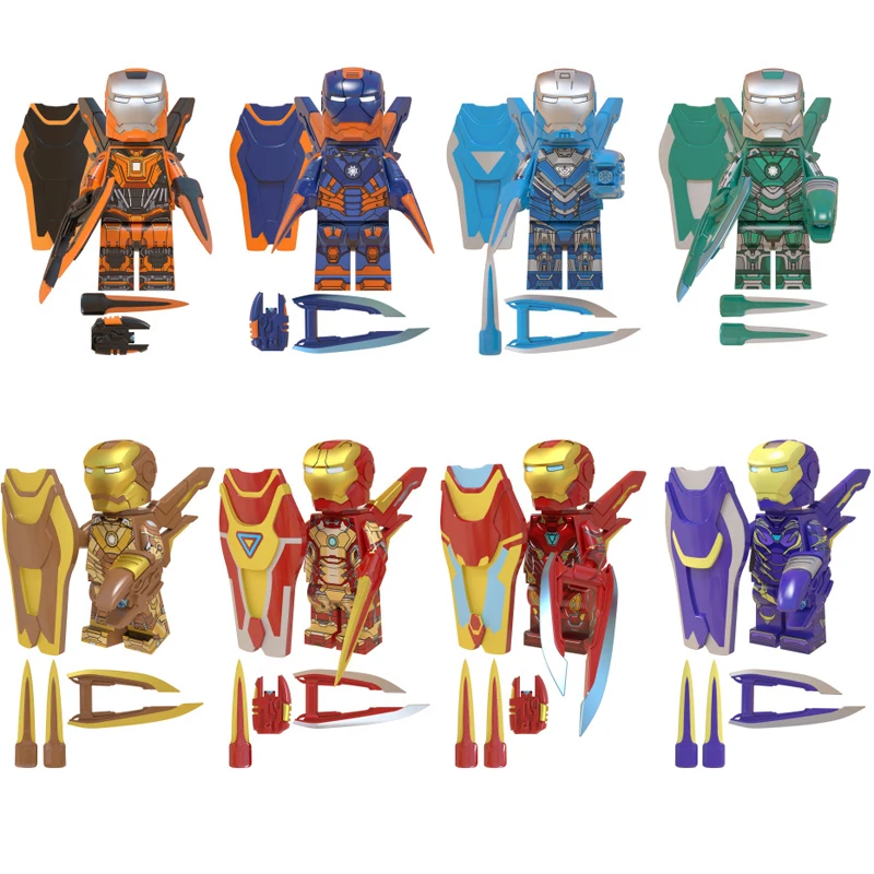 

Marvel Super Heroes Iron Man Building Blocks Figure Dolls Avengers Endgame Action Model Bricks Set Toys Kids Gift