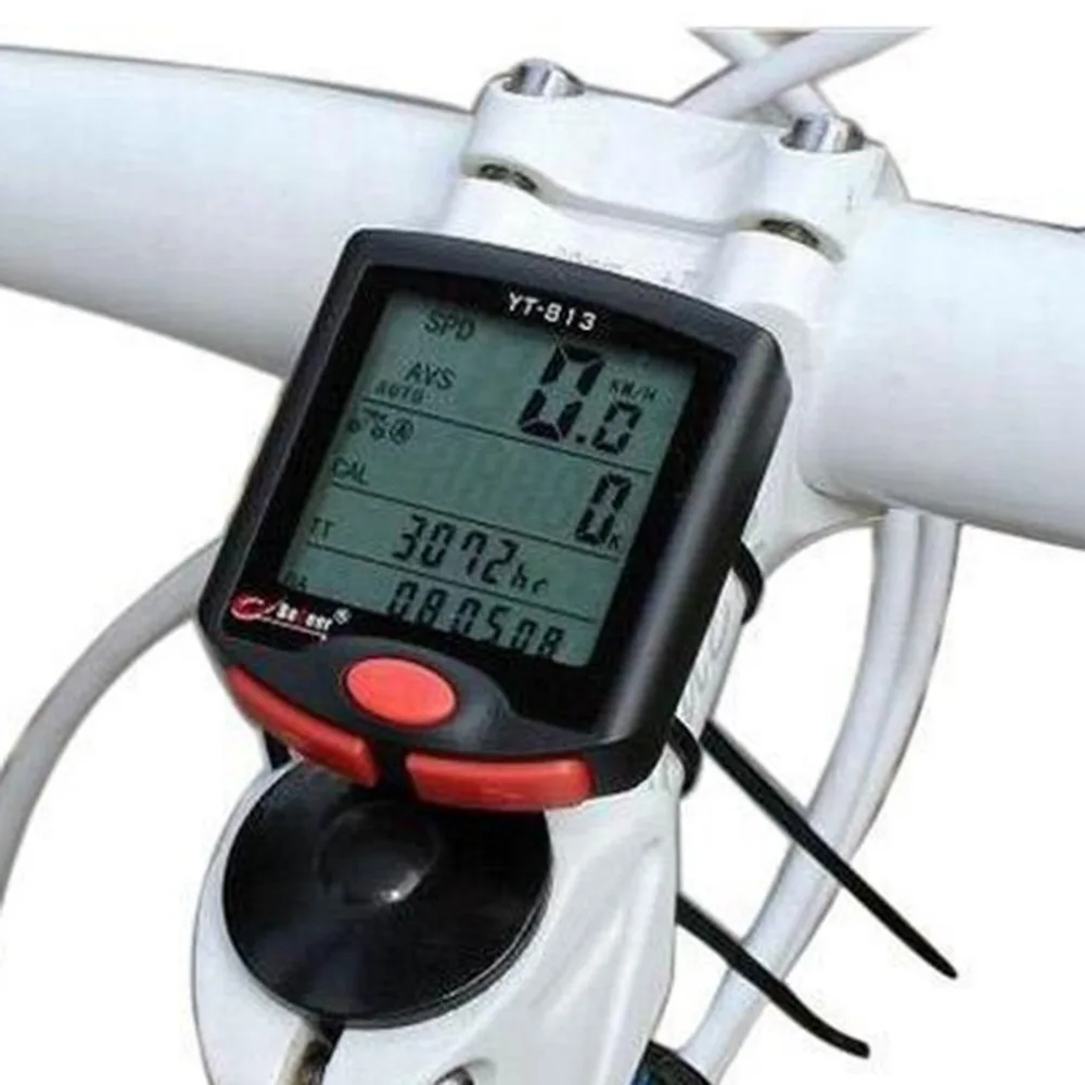 Велосипед Велосипедный компьютер одометр Подсветка ЖК-Спидометр аксессуары для верховой езды горячая распродажа