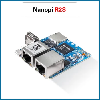 

S ROBOT Nanopi R2S Mini Portable Travel Router OpenWRT with Dual-Gbps Ethernet Ports 1GB DDR4 Based in RK3328 Soc for IOT NPI5