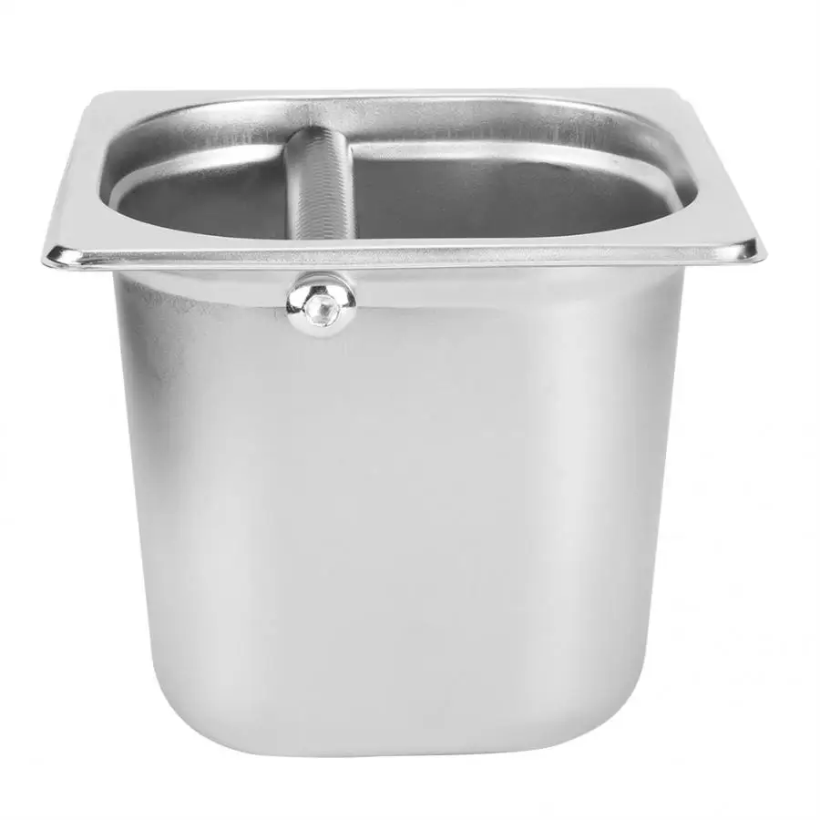 Household Coffee Machine Accessory Stainless Steel Coffee Grind Knock Box Coffee Knock Box