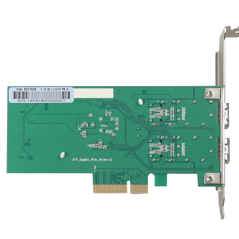 2 Port PCI-E 4X Gigabit Network Card RJ45 Ports Lan Interface Card Card with for Intel 82576 10/100/1000Mbps