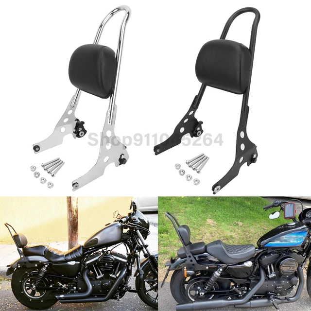 Harley Pan America Passenger Backrest Pad - Adjustable Cushion For 2021-2023 Models (Black Triangle Design) - View #3