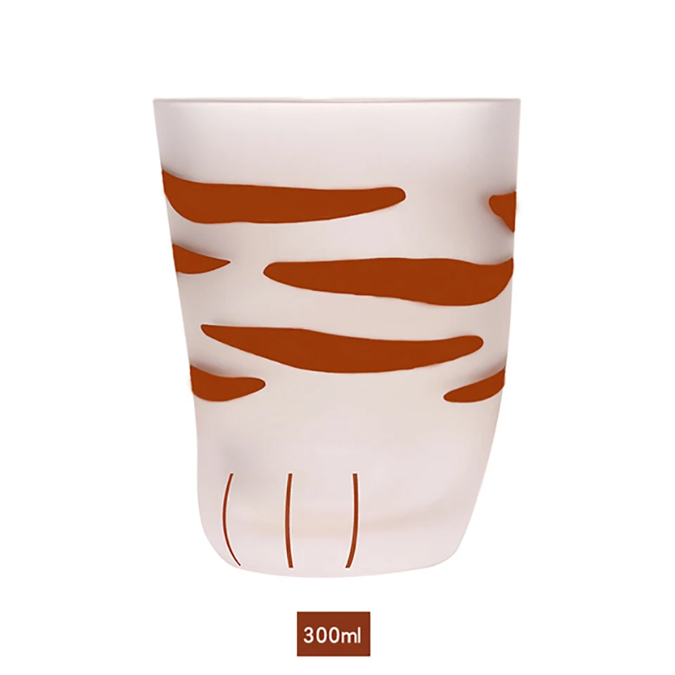 BAYCHEER Милая кошка лапы тигровые лапы стеклянная кружка офисная кофейная кружка индивидуальная чашка для завтрака молочная фарфоровая чашка для детей парная чашка