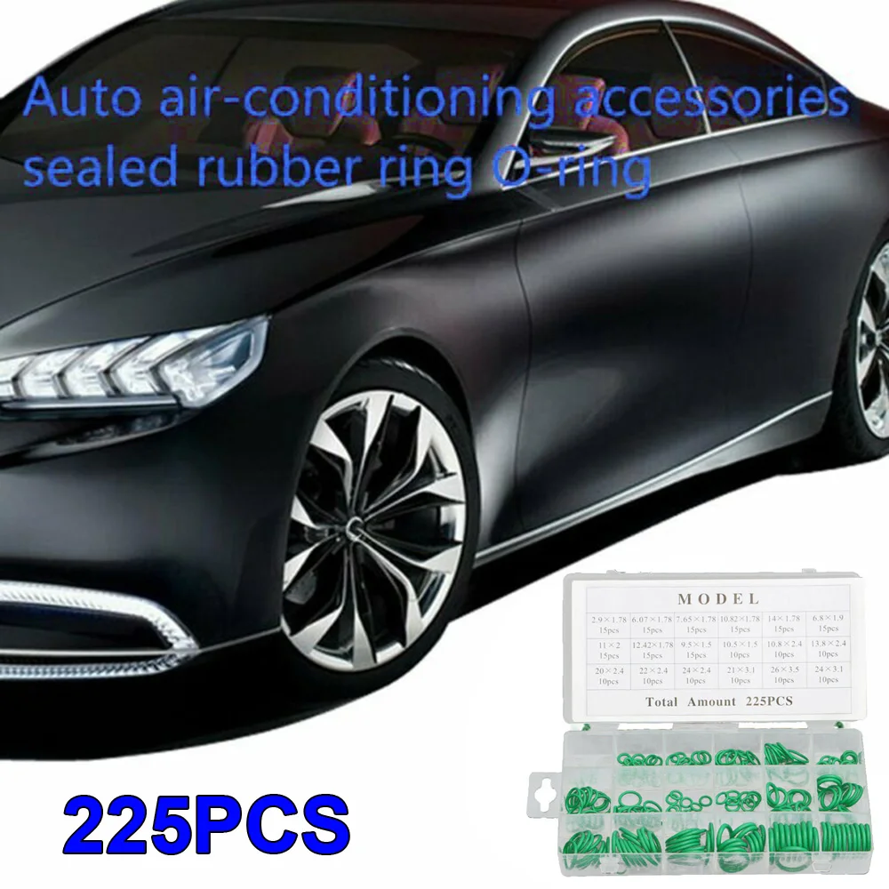225pcs R22 R134a Car Air Conditioning Compressor O Ring Seal Assortment Set new arrival