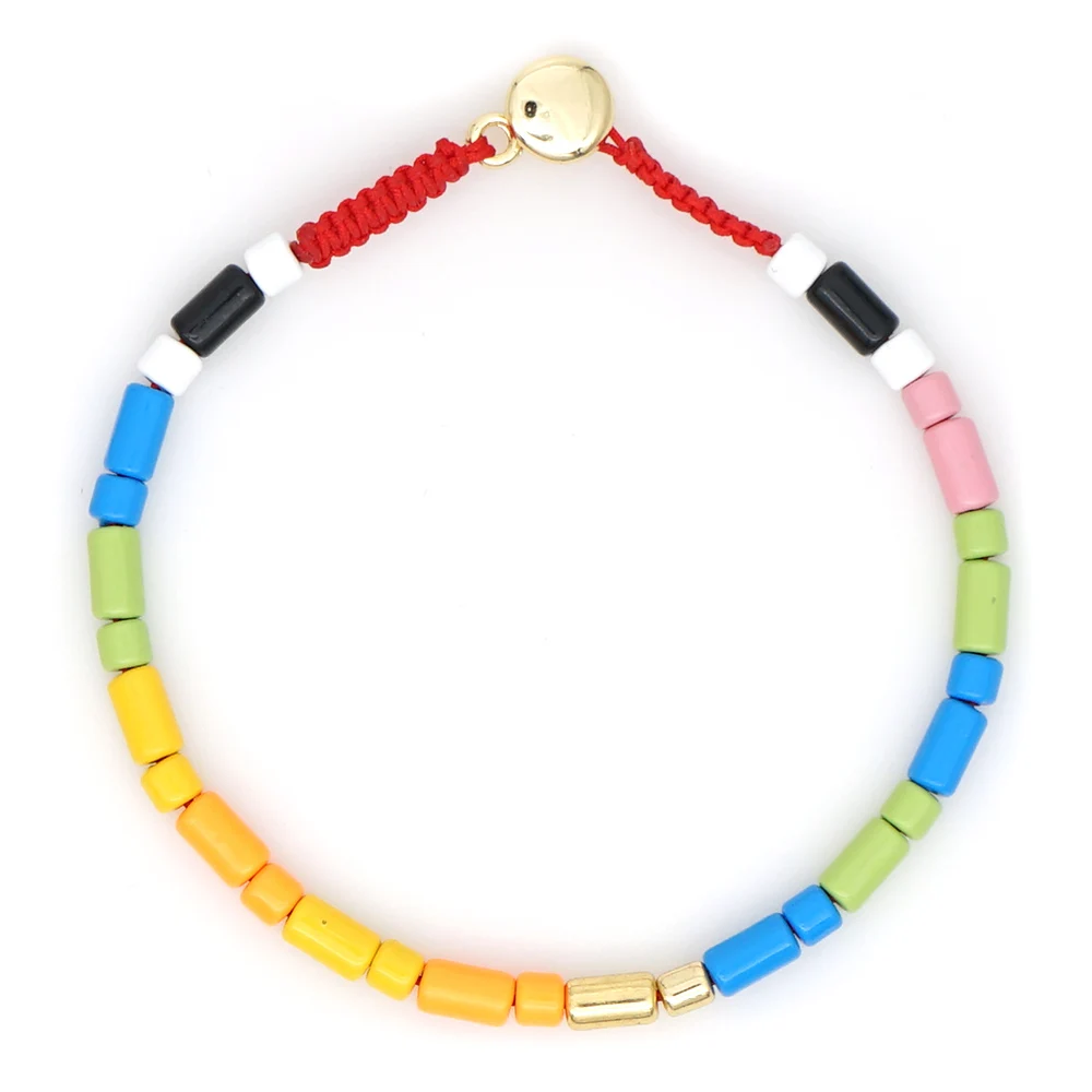 Shinus, Радужный Браслет для женщин, Pulsera Mujer,, нарукавная повязка, эмаль, плитка, браслеты, аксессуары, красочные, бохо, летние, пляжные, ювелирные изделия