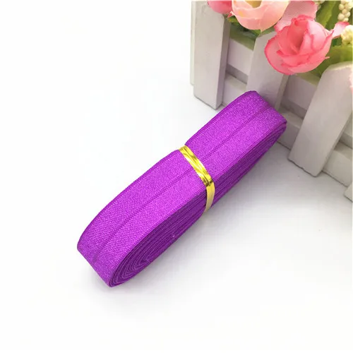 Fold1 Purple red 5M 20 мм сложенная мягкая эластичная лента s спандекс высокая эластичная лента для нижнего белья обернутая эластичная Детская резинка DIY аксессуары 5 м - Цвет: Fold1 Purple red 5M