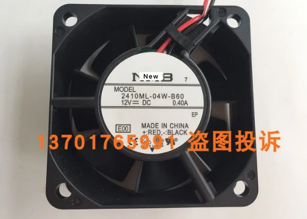 Для NMB-MAT 2410ML-04W-B60 G00 DC 12V 0.40A 2-проводной 60X60X25mm Сервер вентилятор охлаждения |