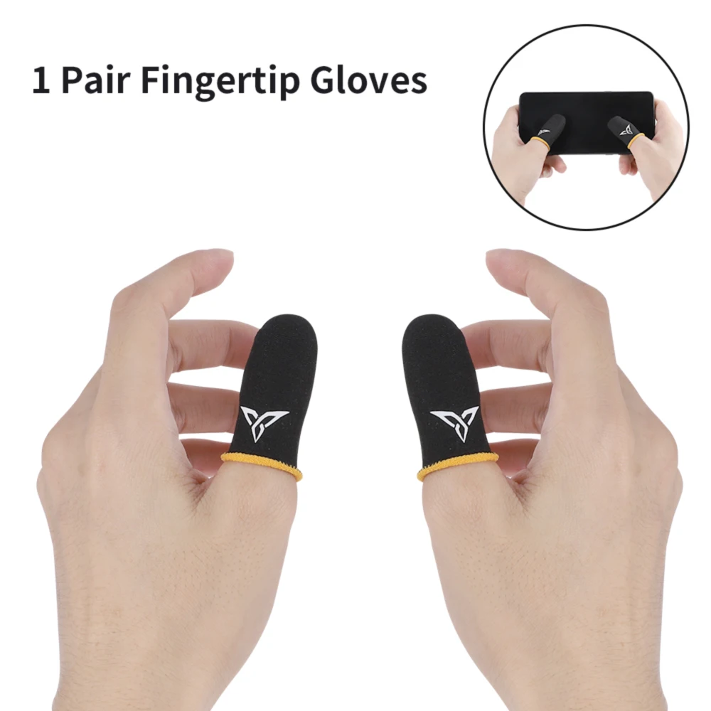 Flydigi-funda para teléfono móvil a prueba de sudor, guantes con dedos luminosos, antideslizante, pantalla táctil, Amarillo/azul